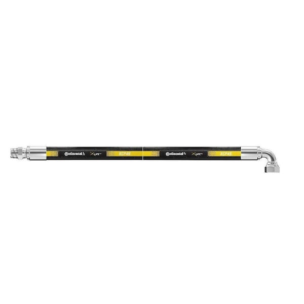 Continental Hydraulic Hose Assembly - 1" ID 84" Length - 1" MPX x 1" FJX90 - 4100 psi XCP4S-16,16MPX-16FJX90,84 IN OAL - main